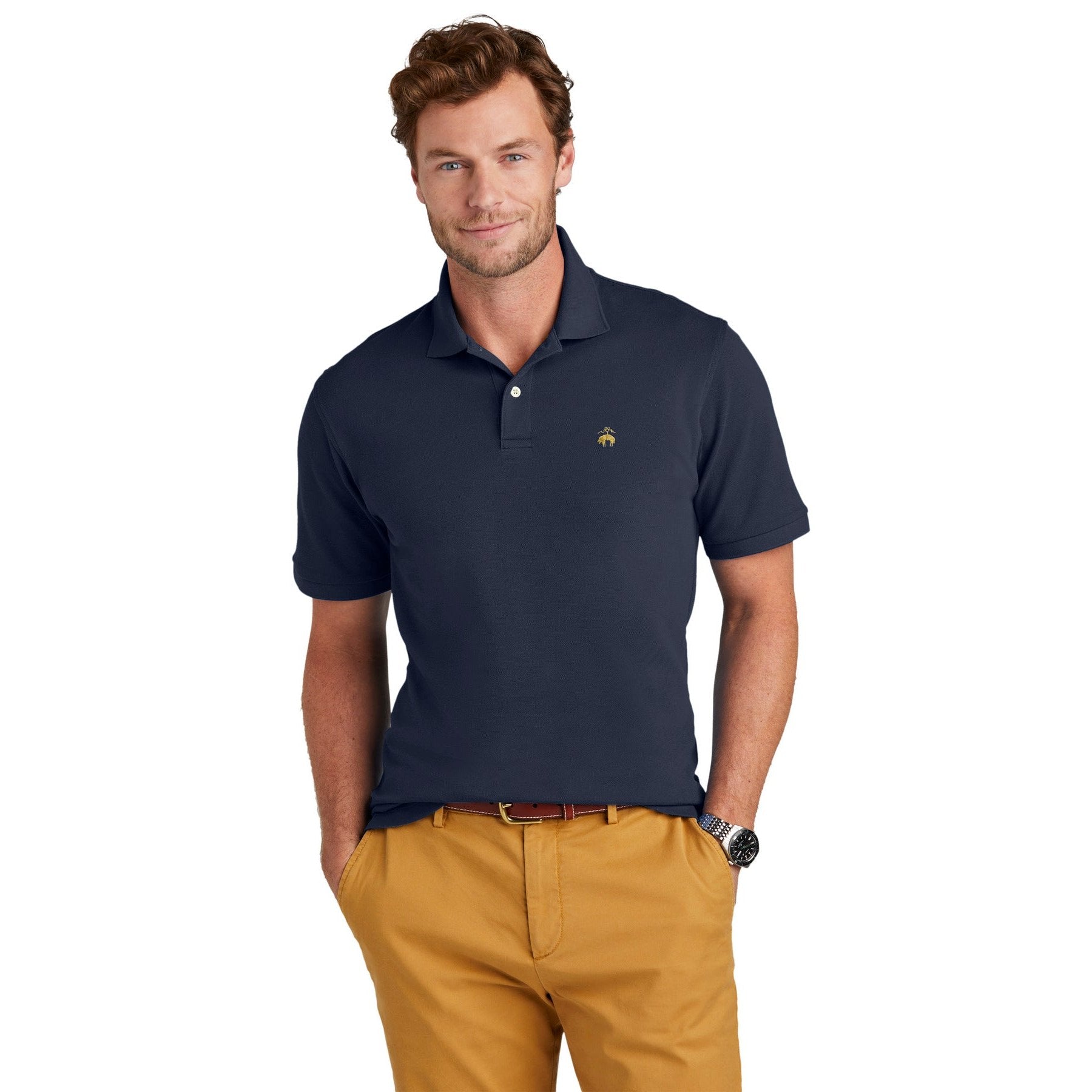 Brooks Brothers-Brooks Brothers® Pima Cotton Pique Polo BB18200-MedTech-3